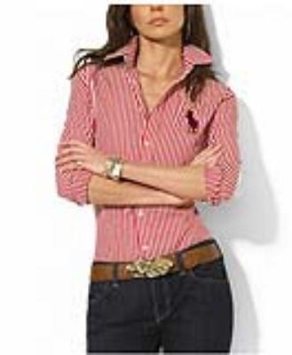 Cheap Ralph Lauren Women's long sleeve stripped dress shirts wholesale No. 808